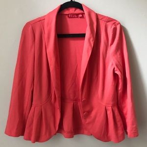 Pink Ruffle ELLE Blazer